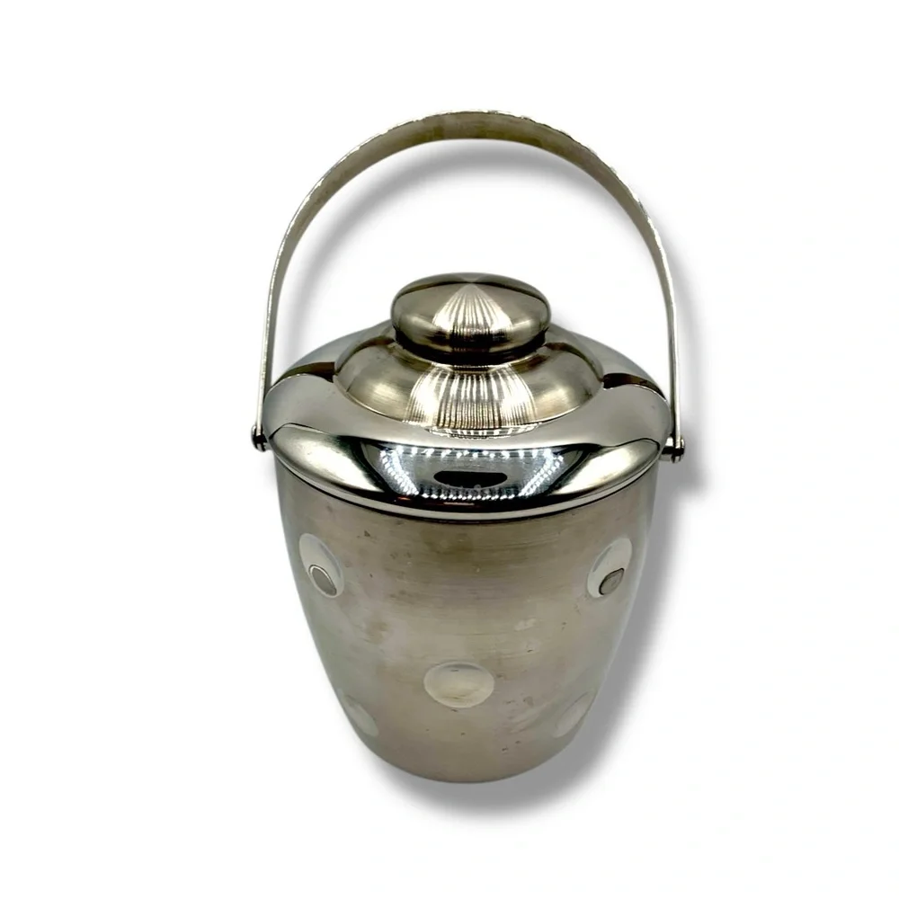 Vintage Waterford Marquis Stainless Steel Ice Bucket Original Sticker